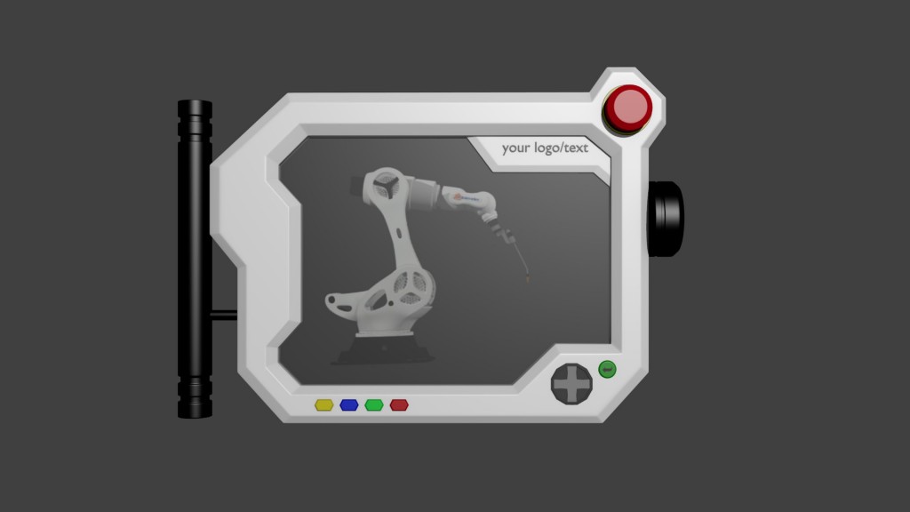 Hi-Poly Sci-Fi robot teach pendant 2 preview image 1